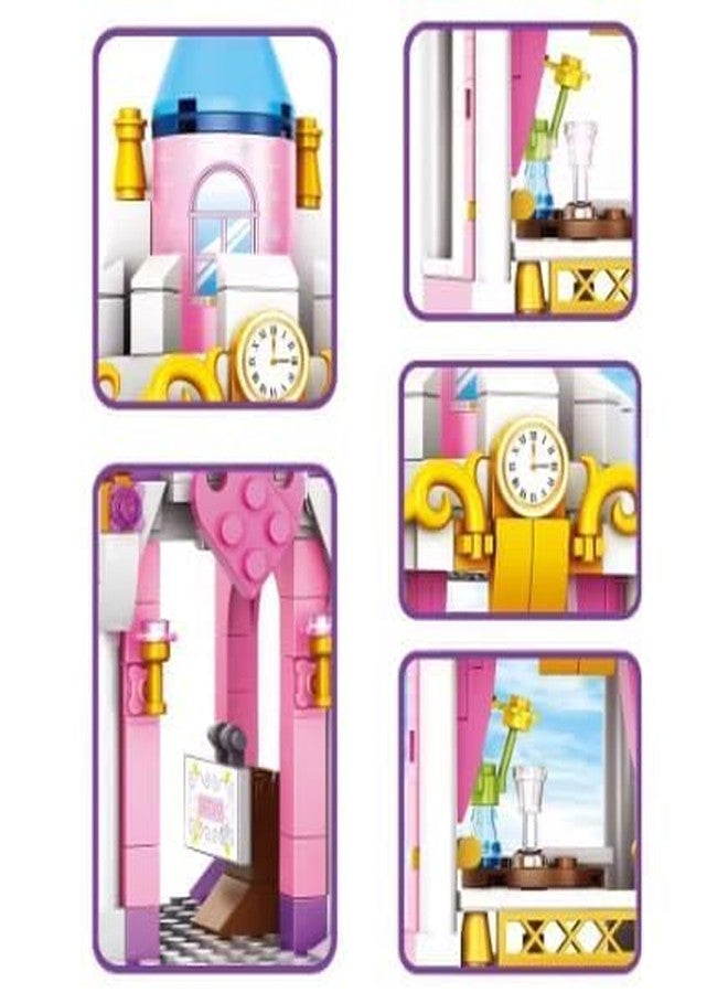 Gemcza Fun Water Park Adventure Building Set Girl Dream Villa House Magical Castle Building Blocks Building Blocks Bricks DIY Assemble Educational Toys (445 pc) - Image 3